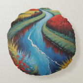 ブルーレイク ラウンドクッション (裏面)