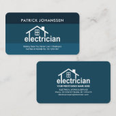 ブルーレイヤーズクリエイティブ電気技師ホーム 名刺 (正面/裏面)