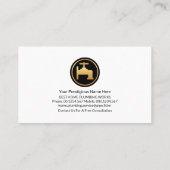 ブルーレイヤ金ゴールドラインホーム給排水衛生設備 名刺 (裏面)