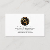 ブルーレイヤ金ゴールドラインホーム電気配線 名刺 (裏面)