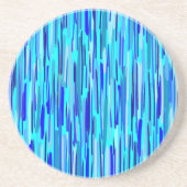 ブルーレインドロップ抽象芸術 コースター (正面)