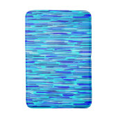 ブルーレインドロップ抽象芸術 バスマット (正面縦)