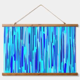 ブルーレインドロップ抽象芸術 吊り下げ型タペストリー