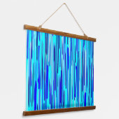 ブルーレインドロップ抽象芸術 吊り下げ型タペストリー (傾斜あり)