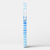 ブルーレインドロップ：水彩シームレス抽象芸術 Case-Mate iPhoneケース (裏面 / 左)