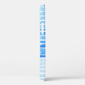 ブルーレインドロップ：水彩シームレス抽象芸術 Case-Mate iPhoneケース (裏面 / 右)