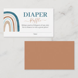 ブルーレインボーおむつラッフル エンクロージャーカード
