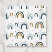 ブルーレインボーサンキューメッセージカードボーイバースデー フェイバータグ (裏面)