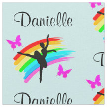 ブルーレインボーダパーソナライズされたンサー布帛