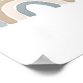 ブルーレインボーニュートラルボーイ子供部屋デコール ポスター (角)