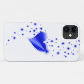 ブルーレインボーハート星 Case-Mate iPhoneケース (裏面(横))