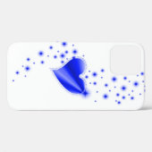 ブルーレインボーハート星 Case-Mate iPhoneケース (裏面 (横))