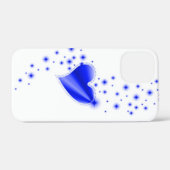 ブルーレインボーハート星 Case-Mate iPhoneケース (裏面 (横))