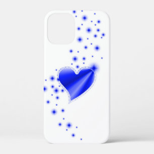 ブルーレインボーハート星 iPhone 12 MINI ケース