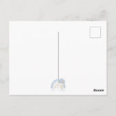 ブルーレインボーバジェットベビーシャワー ポストカード (裏面)