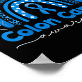 ブルーレインボーブルーコロンがん認識度 ポスター (角)