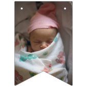 ブルーレインボーベビー1stバースデーフォト バンティングフラッグ (第3の旗)