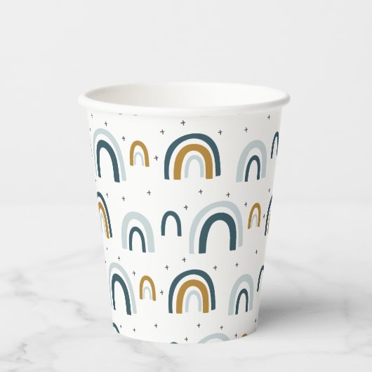 ブルーレインボーボーイバースデーパーティー 紙コップ (正面)