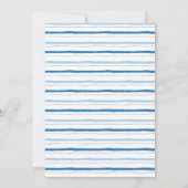 ブルーレインボーモダンホシックな赤ちゃんシャワー 招待状 (裏面)