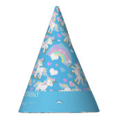 ブルーレインボーユニコーンパーティーハット パーティーハット (右)