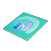 ブルーレインボーラブウォーターカラー タイル (側面)