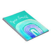 ブルーレインボーラブウォーターカラー ノートブック (右側)