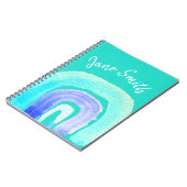 ブルーレインボーラブウォーターカラー ノートブック (左側)