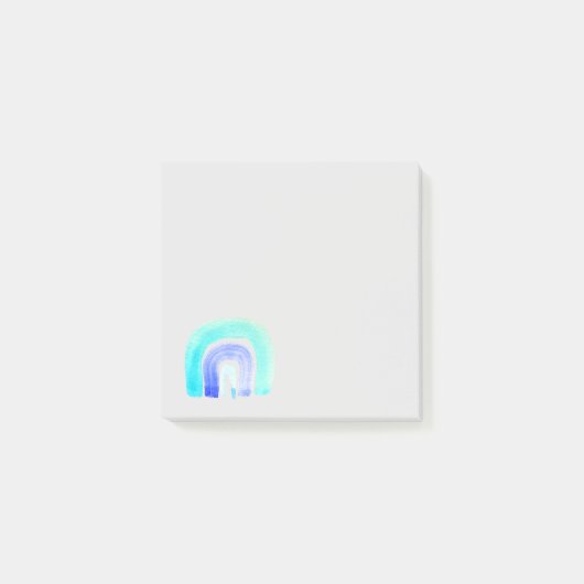 ブルーレインボーラブウォーターカラー ポストイット (正面)