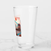 ブルーレインボーランドスケープ タンブラーグラス (左)