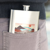 ブルーレインボーランドスケープ フラスク (インサイチュ)