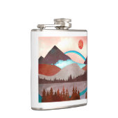 ブルーレインボーランドスケープ フラスク (右)