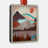 ブルーレインボーランドスケープ メタルオーナメント (右)