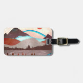 ブルーレインボーランドスケープ ラゲッジタグ (正面横)