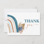 ブルーレインボー感謝していユーズ ノートカード (正面)