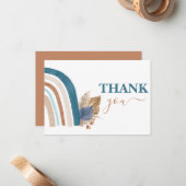 ブルーレインボー感謝していユーズ ノートカード (正面/裏面インサイチュ)