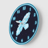 ブルーレイヴンオンスターズ ラージ壁時計 (傾斜)