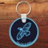 ブルーレイヴン白熱［赤熱］光を放つオンスターズ キーホルダー (正面)