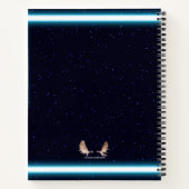 ブルーレイヴン白熱［赤熱］光を放つオンスターズ ノートブック (裏面)