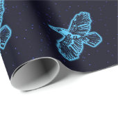 ブルーレイヴン白熱［赤熱］光を放つオンスターズ ラッピングペーパー (ロールコーナー)