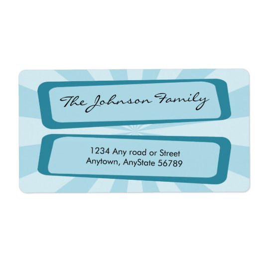 ブルーレイ住所 シール (正面)