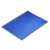 ブルーレザーの肌触り ノートブック (左側)