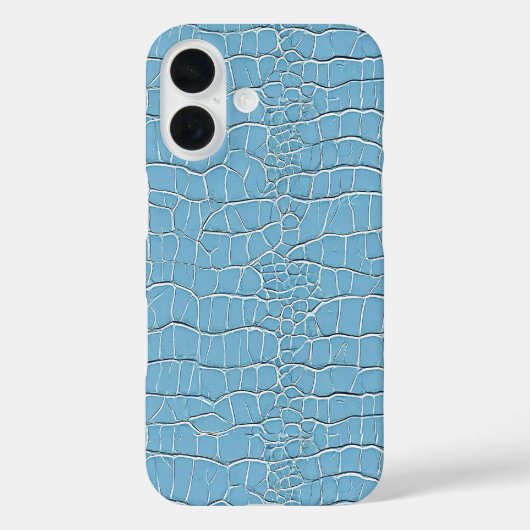ブルーレザーテクスチャーモダン・ミニマリストの美学 Case-Mate iPhoneケース (裏面)