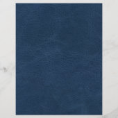 ブルーレザーフェイクテクススクラップブック紙 (裏面)