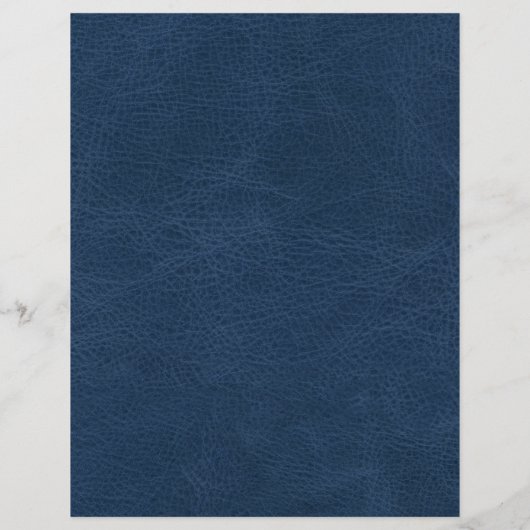 ブルーレザーフェイクテクススクラップブック紙 (裏面)