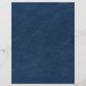 ブルーレザーフェイクテクススクラップブック紙 (正面)