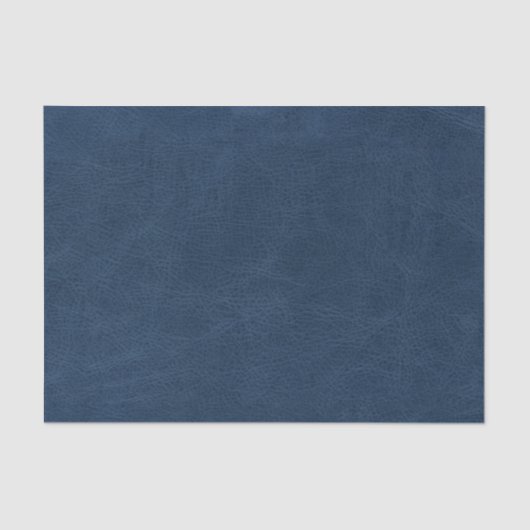 ブルーレザーフェイクテクスチャ 薄葉紙 (正面)