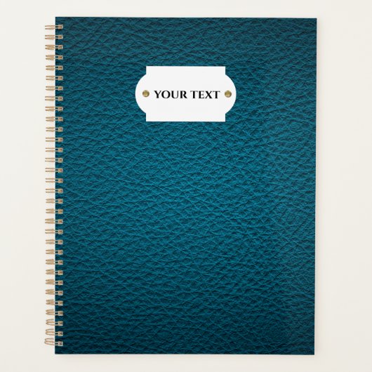 ブルーレザープランナー プランナー手帳 (正面)