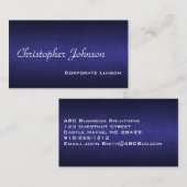 ブルーレザープロフェッショナル標準名刺 名刺 (正面/裏面)