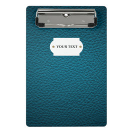ブルーレザーミニクリップボード ミニクリップボード