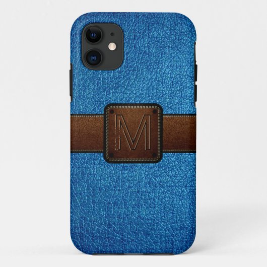 ブルーレザールブラウンラベル Case-Mate iPhoneケース (裏面)